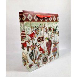 Gift bag Christmas glitter size M and L