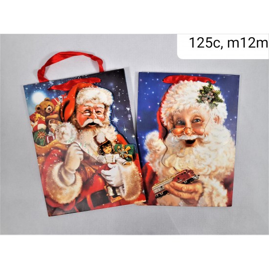 Gift bag 3D Xmas size M, L and XL