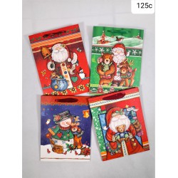 Gift bag 3D Xmas size M, L and XL