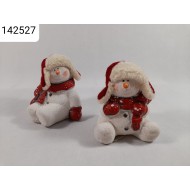 Hóember figura bundássapival 10 cm Hóember figura bundássapival 10 cm