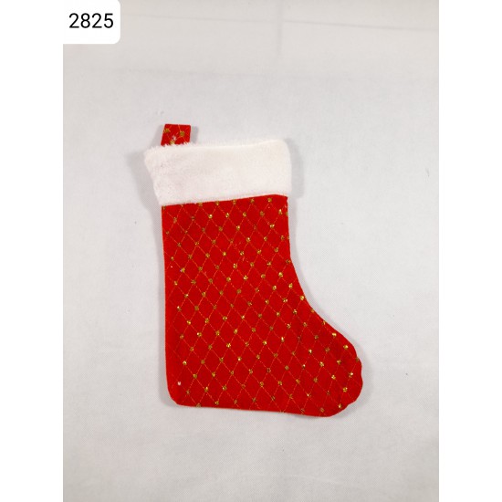 Plush Santa boots with gold mesh 35cm