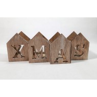 Suport de lumanare din lemn 4 buc