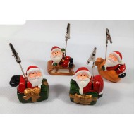 Ceramic Santa with photo holder