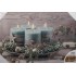 Christmas LED picture Turquoise candles 40*60cm