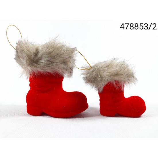 Red Santa boots in 2 sizes