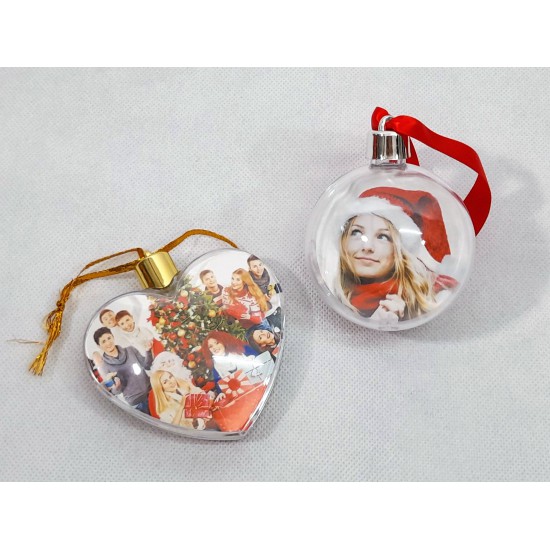 Christmas tree decoration with photo holder