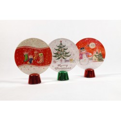 Karácsonyi talpas led dekoráció 12cm