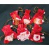 Mini velvet sack with Santa's hat head