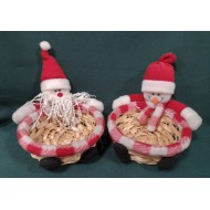 Basket with winter figures