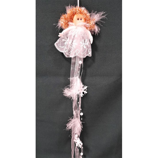 Angel hanging decoration in organza dress