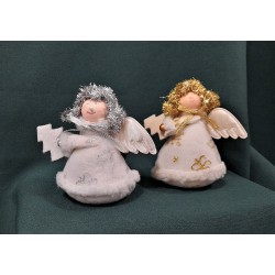 Angyalka fenyővel arany/ezüst