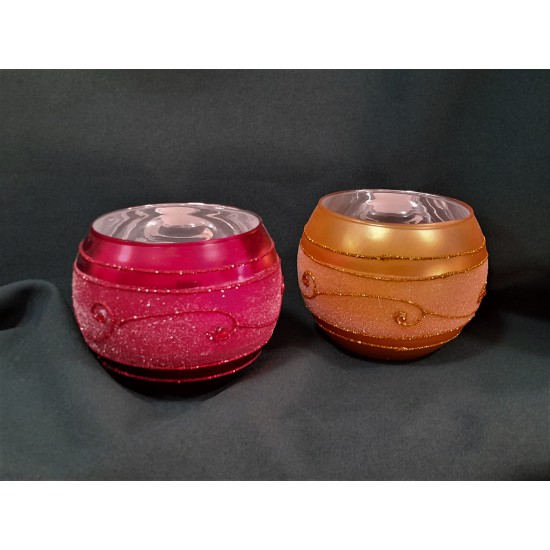 Candleholder glas Globe