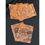 Geanta din organza auriu/argintiu  Geanta din organza auriu/argintiu