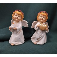  Înger zâmbind cu lumânare 10 cm