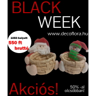 Basket with Santa 2 ASS