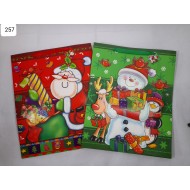 Ajándéktasak EU Christmas 3D - Karácsonyi 3 dimenziós  XXL méret 50*40*17