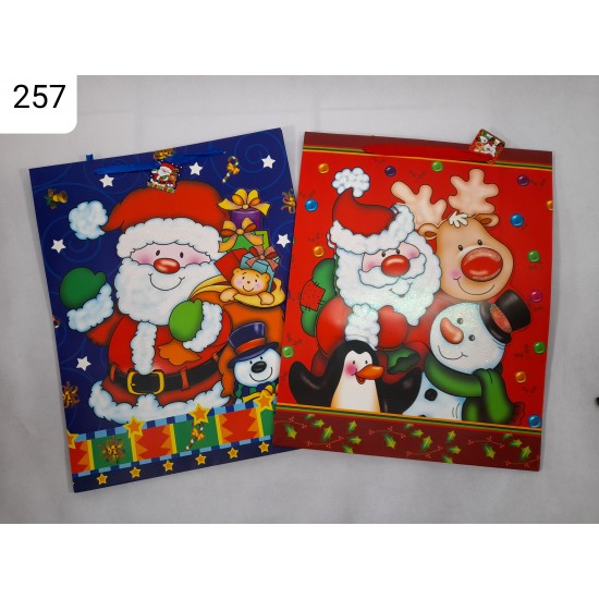 Ajándéktasak EU Christmas 3D - Karácsonyi 3 dimenziós  XXL méret 50*40*17