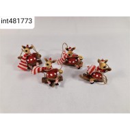 Hintázó polirezin rénszarvas 8cm