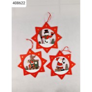 Karácsonyi piros fa csillag 20cm Karácsonyi piros fa csillag 20cm