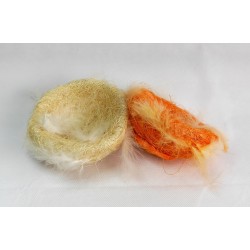 Szizál fészek tollakkal 12cm