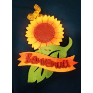 Felt sunflower knocker 22cm