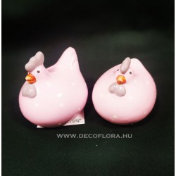 Cocoș și găină din ceramică