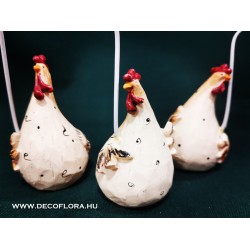 Poli kakas hosszú nyakú képtartóval 11 cm