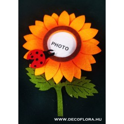 Felt sunflower with image holder magnet Felt sunflower with image holder magnet