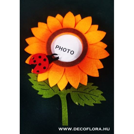 Floarea-soarelui din fetru cu magnet suport imagine