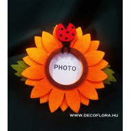  Felt sunflower picture holder 16 cm
