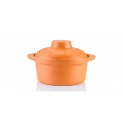 Hőálló agyag nagy lábos 5 liter 21*35 cm F7