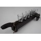 Wooden bottleholder with 6 shooters