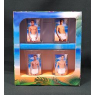 Vetkőzős pálinkás pohár szett Retro Strip Club*4 Men Vetkőzős pálinkás pohár szett Retro Strip Club*4 Men