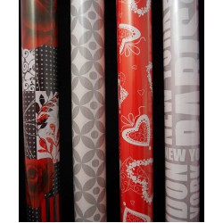Díszcsomagoló papír, virág, 2 m x 70 cm, 50 db Díszcsomagoló papír, virág, 2 m x 70 cm, 50 db
