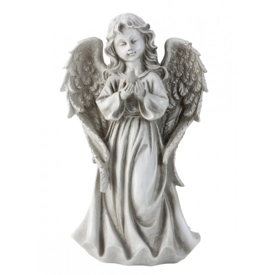 Angel Arael with bird in hand 32*18 cm