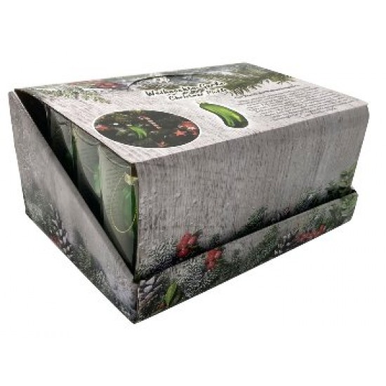 Üveg uborka - karácsonyfadísz 11 cm dobozban és kínálóban