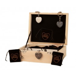 Stone heart keyring  Stone heart keyring