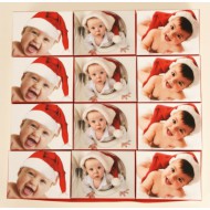 Boxes baby with christmas hat Boxes baby with christmas hat