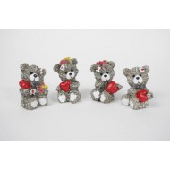 Bear with heart 6 cm 4 ass. Bear with heart 6 cm 4 ass.
