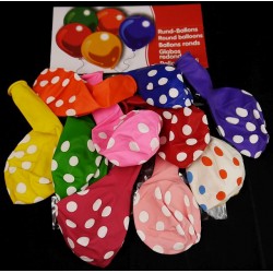 Lufi pöttyös 30 cm 10db/szett -70600