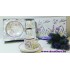 Coffee set*2 Lavender field in decorated gift box with ribbon 22*15