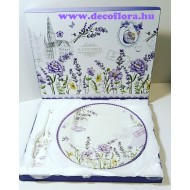Sütemény tálaló Levendulamező + dekorált tortalapát 27 cm Sütemény tálaló Levendulamező + dekorált tortalapát 27 cm