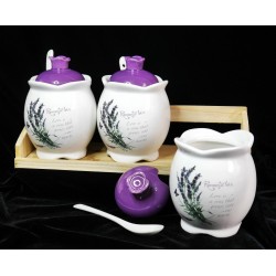   Ceramică set suport pentru condimente Romantic Love