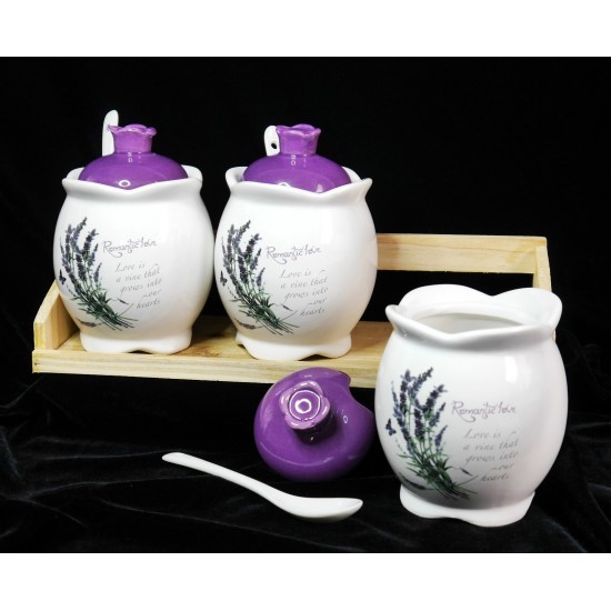   Ceramică set suport pentru condimente Romantic Love