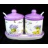 Ceramic spice holder set Lavender Cove