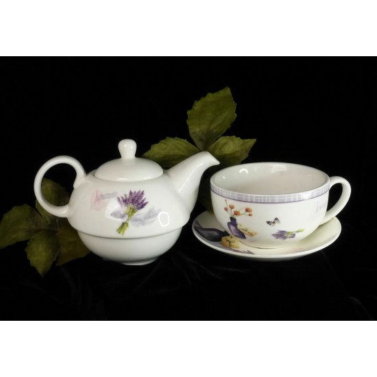 Set ceai cu 4 parti - Buchet de lavanda