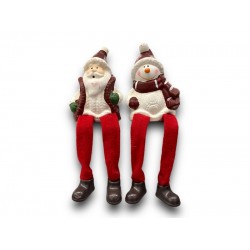 Ceramic figures with hanging legs 9 cm  Ceramic figures with hanging legs 9 cm