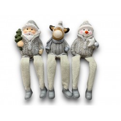 Ceramic figures with hanging legs 9 cm  Ceramic figures with hanging legs 9 cm