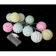 Fényfüzér Habcsók gömb 6cm