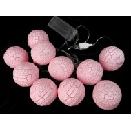 Fényfüzér Habcsók gömb 5cm két színben